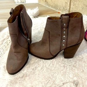 Coach leather booties